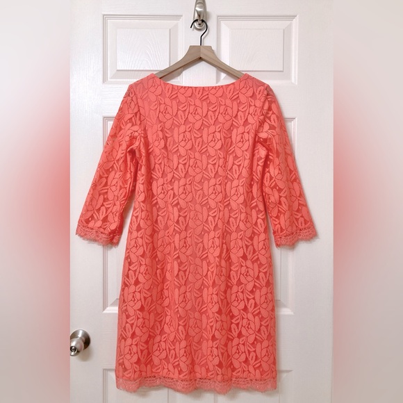 London Times Women’s Floral Lace A-line Mini Dress Size 10 Wedding Guest Easter - Picture 4 of 7